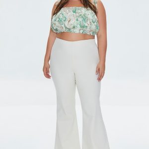 Plus Size High-Rise Flare Pants