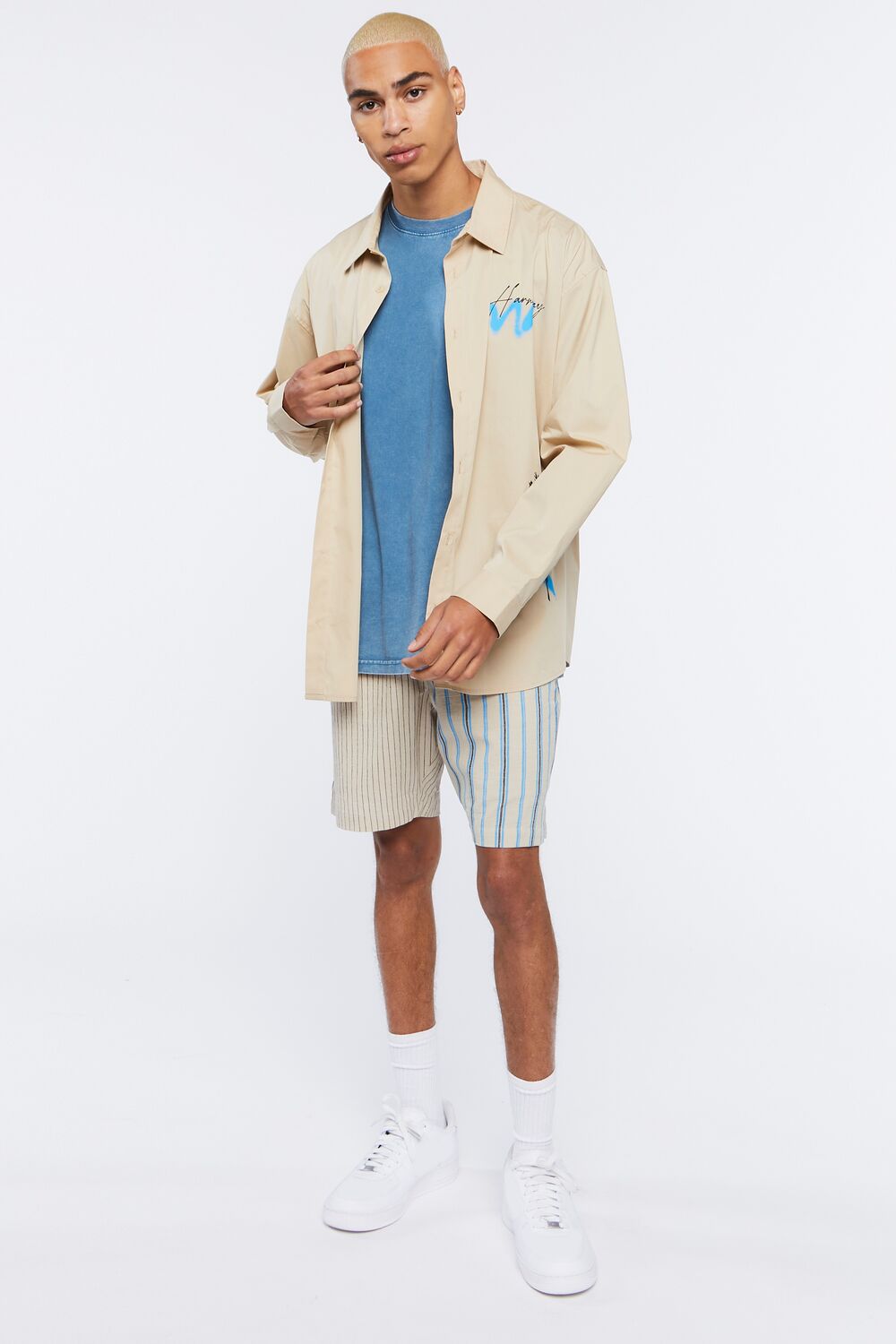 Palm Tree Print Graphic Shirt - Image 4