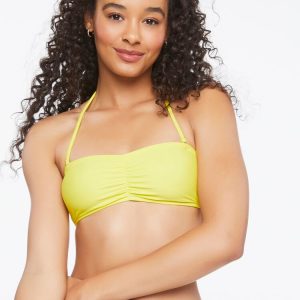 Ruched Bandeau Bikini Top