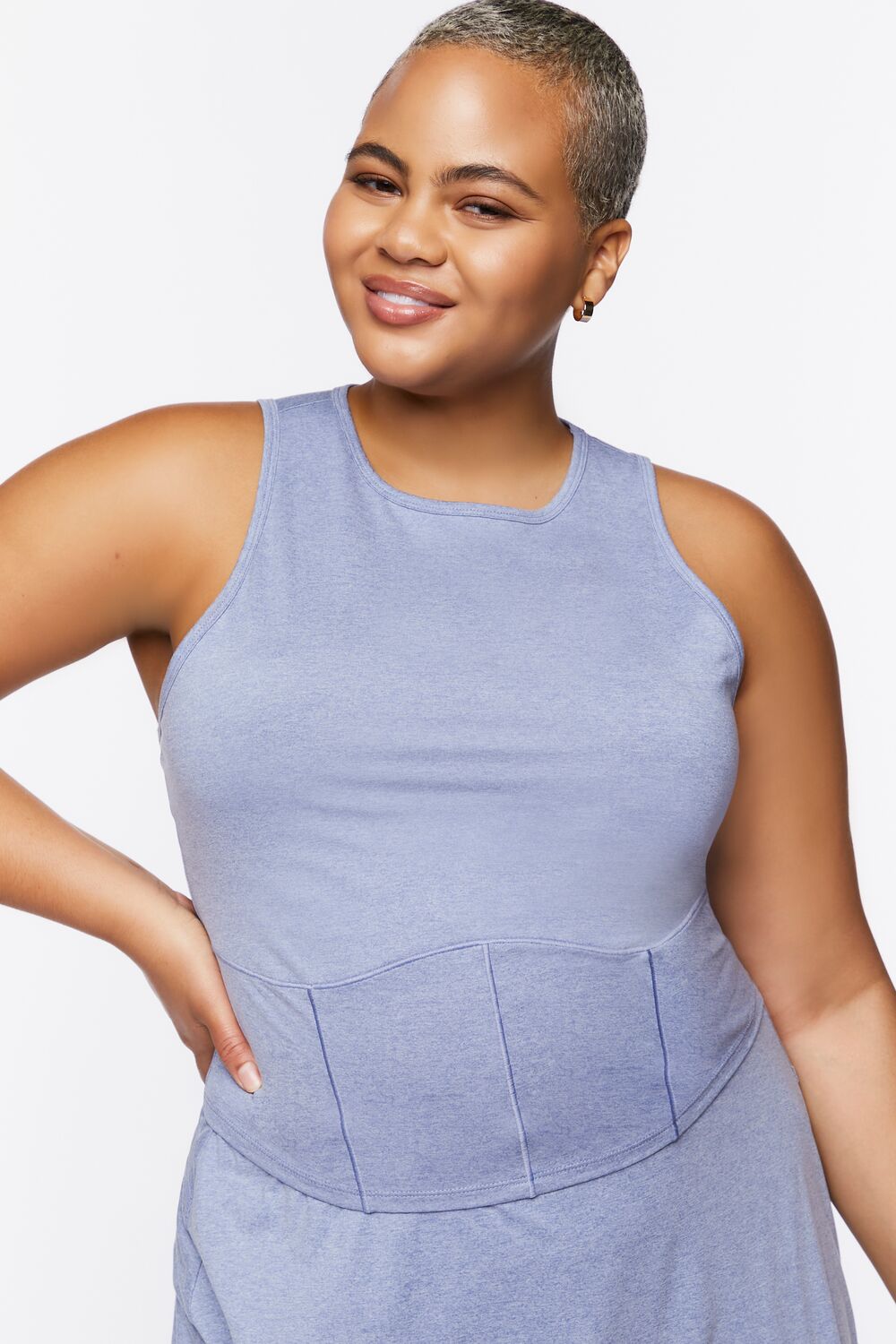 Plus Size Active Cropped Tank Top - Image 6