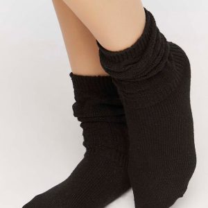 Ribbed Crew Socks