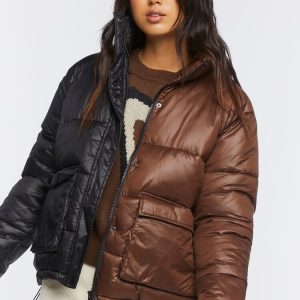 Colorblock Puffer Jacket