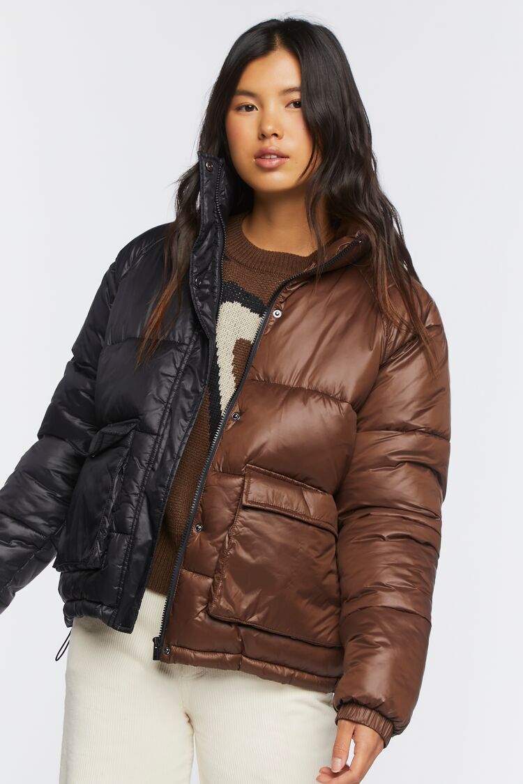Colorblock Puffer Jacket