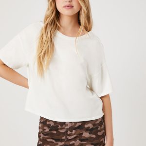 Twist-Back Cropped Tee