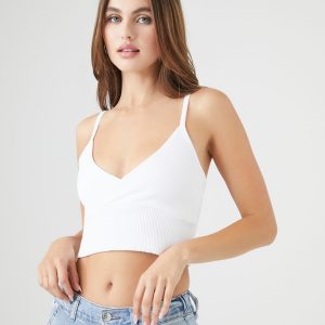 Seamless Surplice Cropped Cami