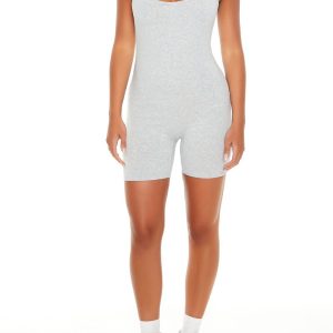 Fitted Scoop-Neck Romper