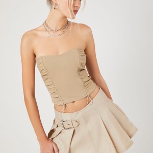 Toggle Drawstring Tube Top