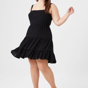Plus Size Tiered Fit & Flare Dress