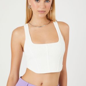 Sweater-Knit Crop Top