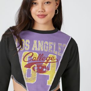 Cropped Los Angeles College Pullover
