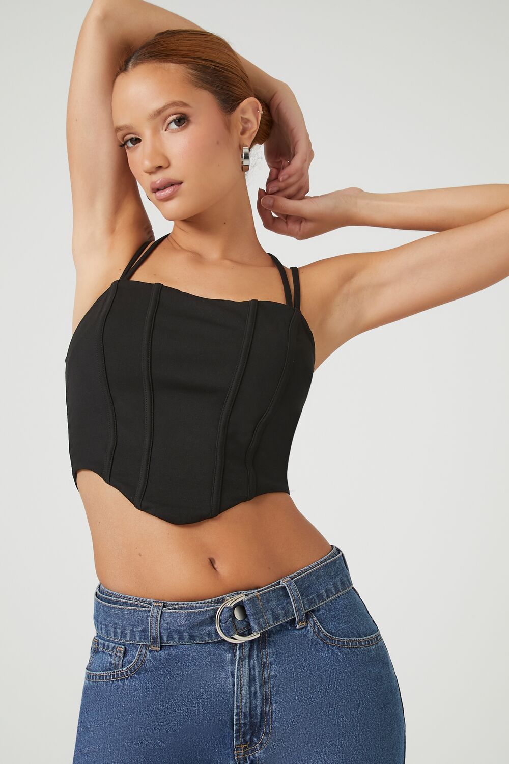 Corset Halter Cropped Cami