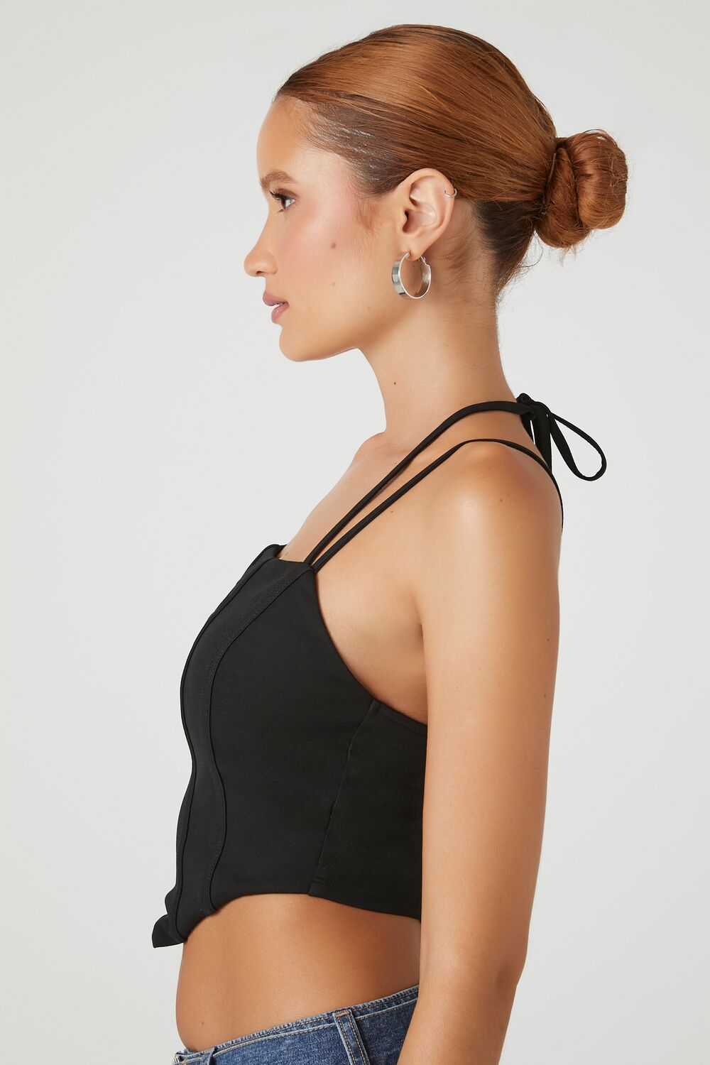 Corset Halter Cropped Cami - Image 2