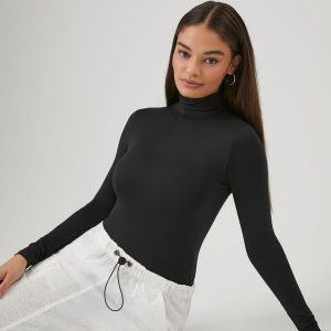 Fitted Mock Neck Bodysuit