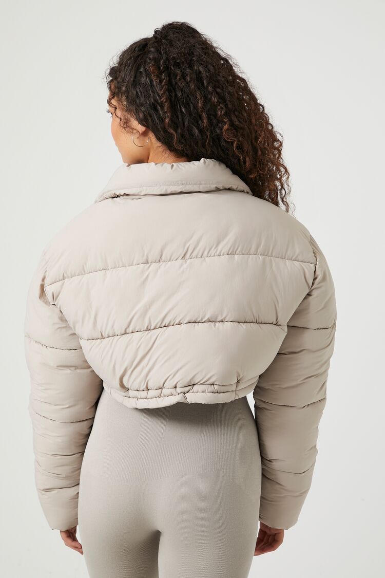 Cropped Puffer Jacket - Image 3