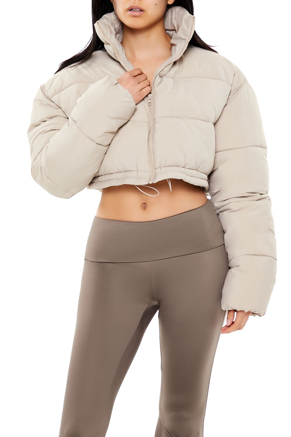 Cropped Puffer Jacket - Image 8