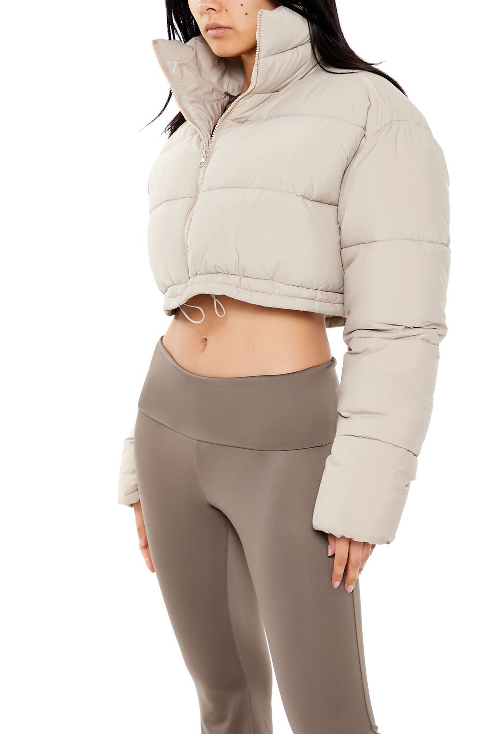 Cropped Puffer Jacket - Image 9