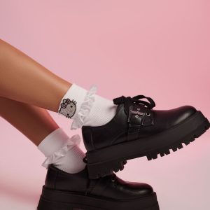 Ruffle Hello Kitty Crew Socks