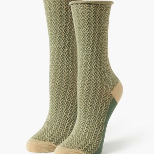 Herringbone Crew Socks