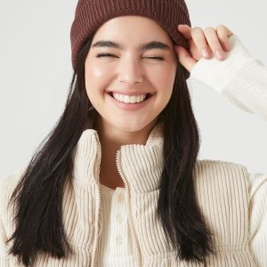 Slouchy Ribbed Knit Beanie