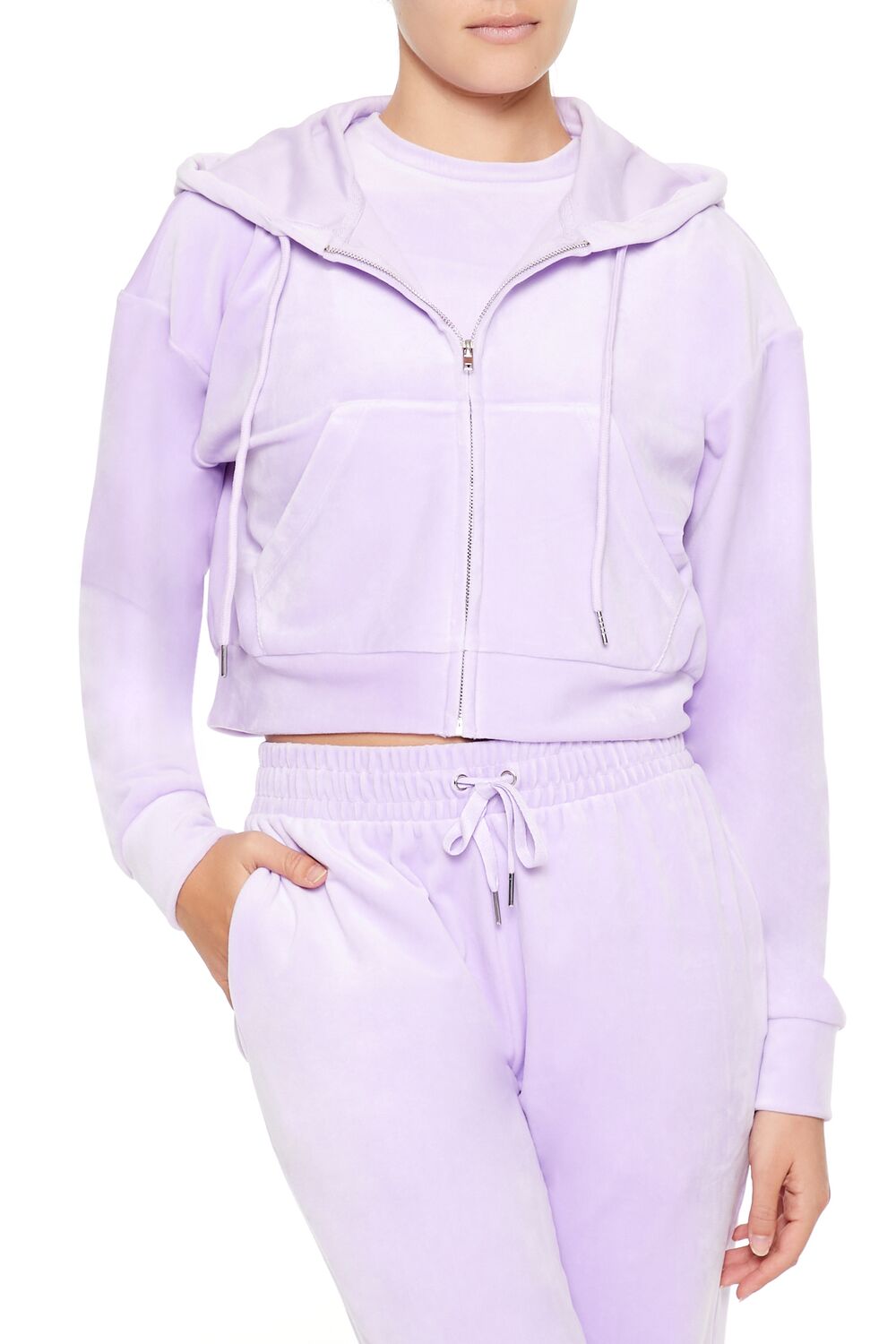 Velour Zip-Up Hoodie - Image 12