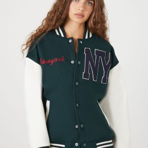 New York Varsity Letterman Bomber Jacket