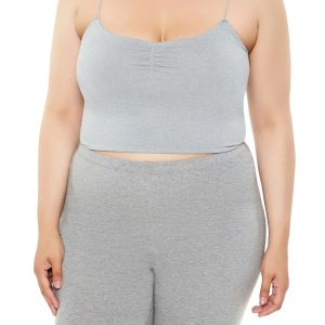 Plus Size Seamless Cropped Cami