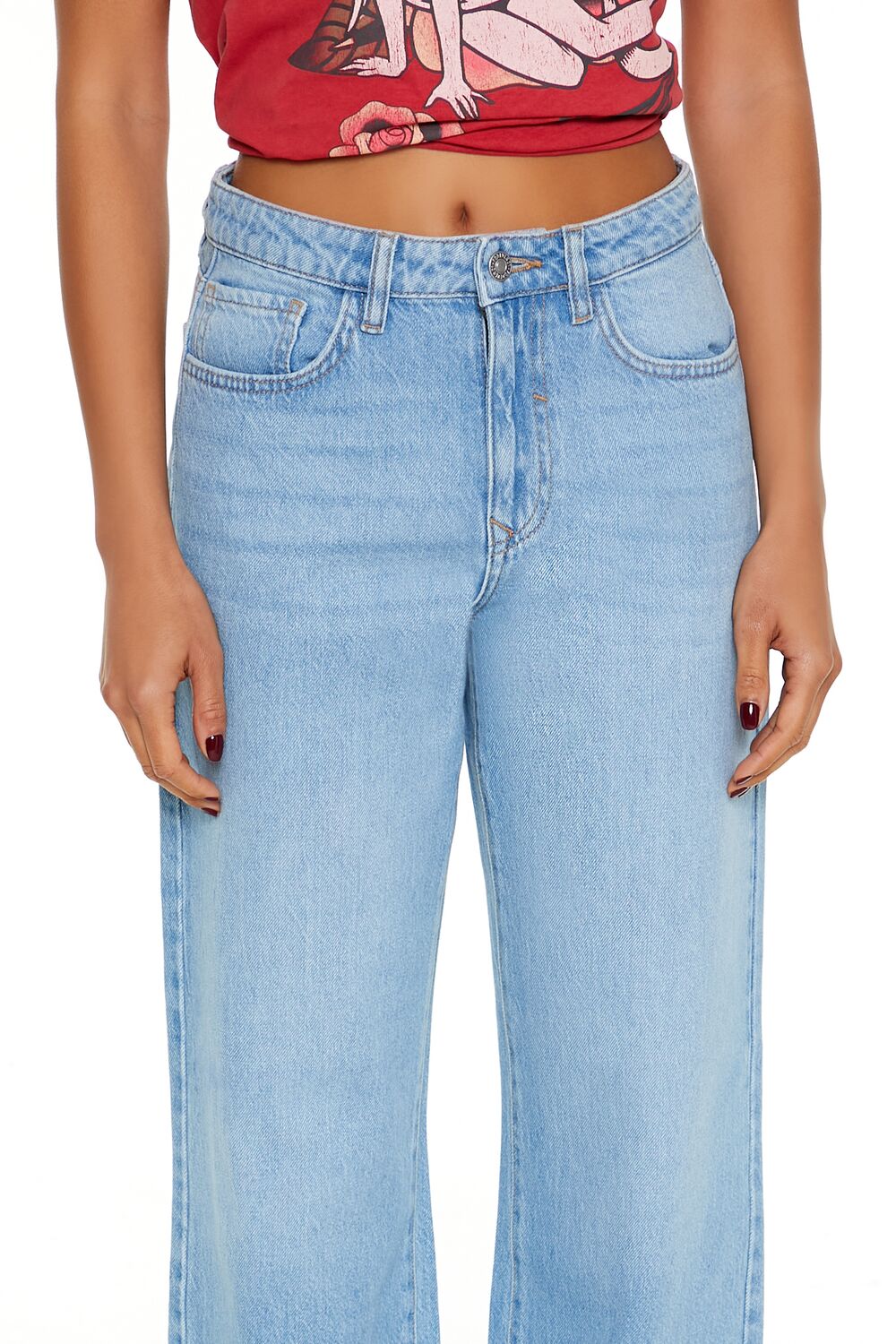 90s-Fit High-Rise Straight Jeans - Image 5