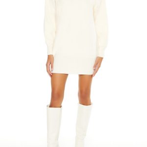Turtleneck Mini Sweater Dress