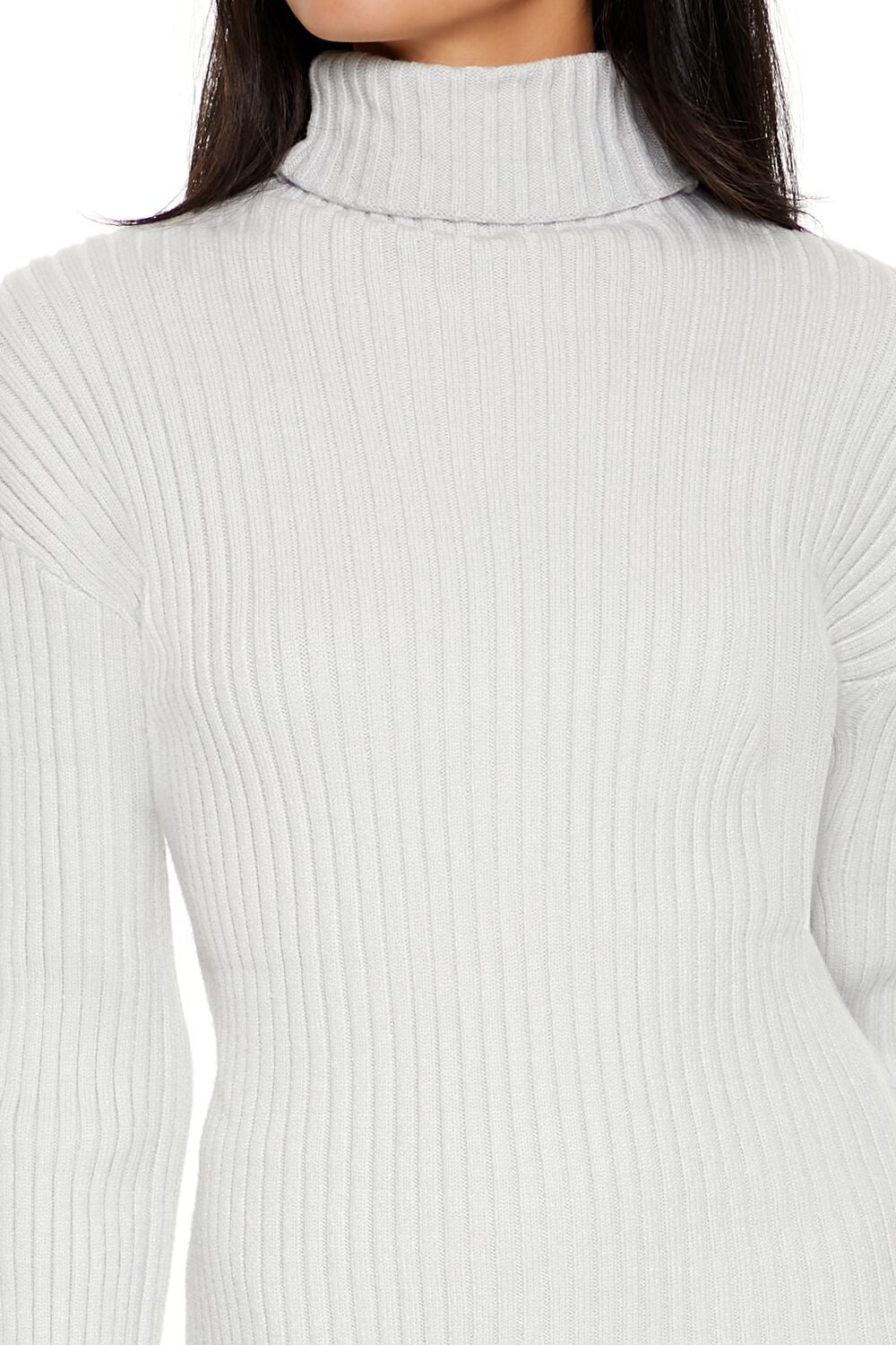 Turtleneck Mini Sweater Dress - Image 5