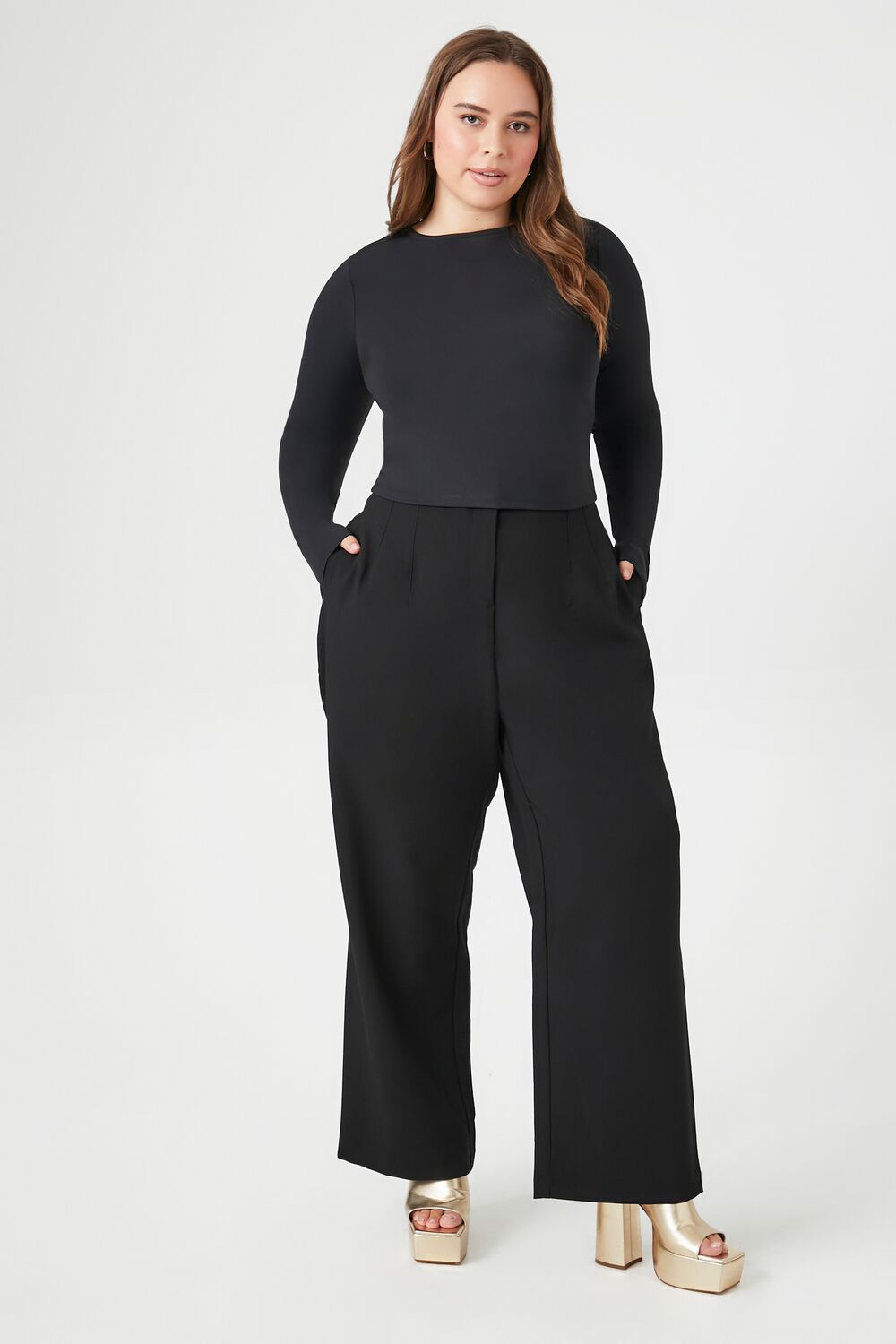 Plus Size High-Rise Straight Pants - Image 7