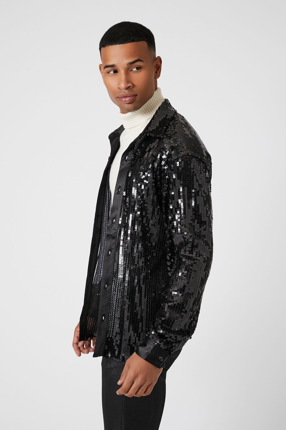 Sequin Drop-Sleeve Shirt - Image 2