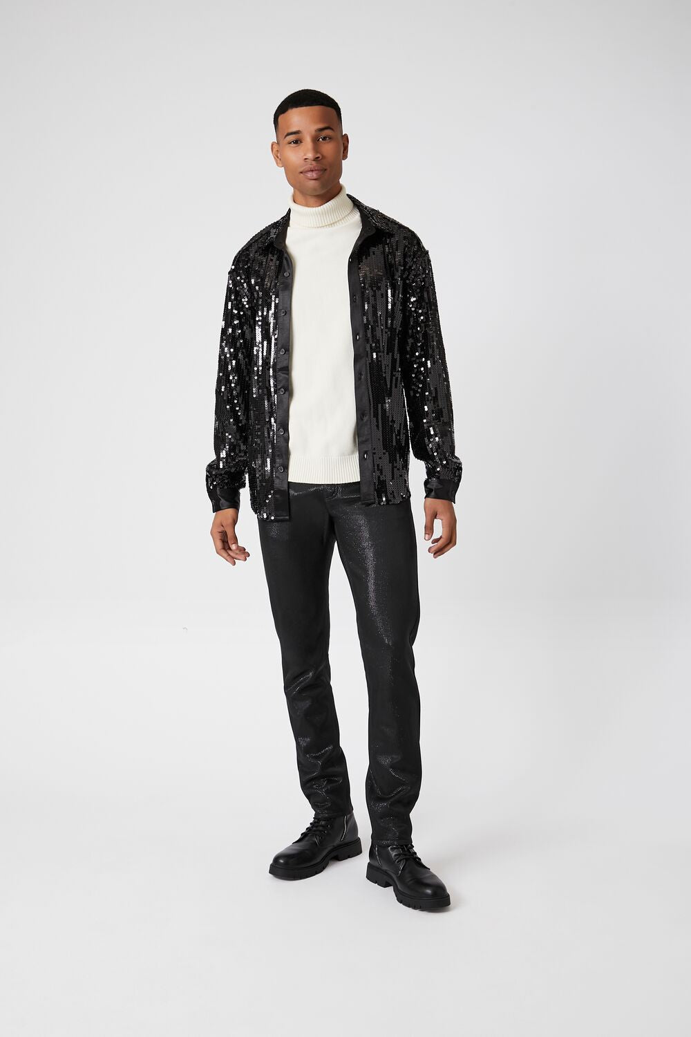 Sequin Drop-Sleeve Shirt - Image 4
