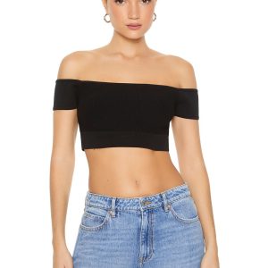 Sweater-Knit Crop Top