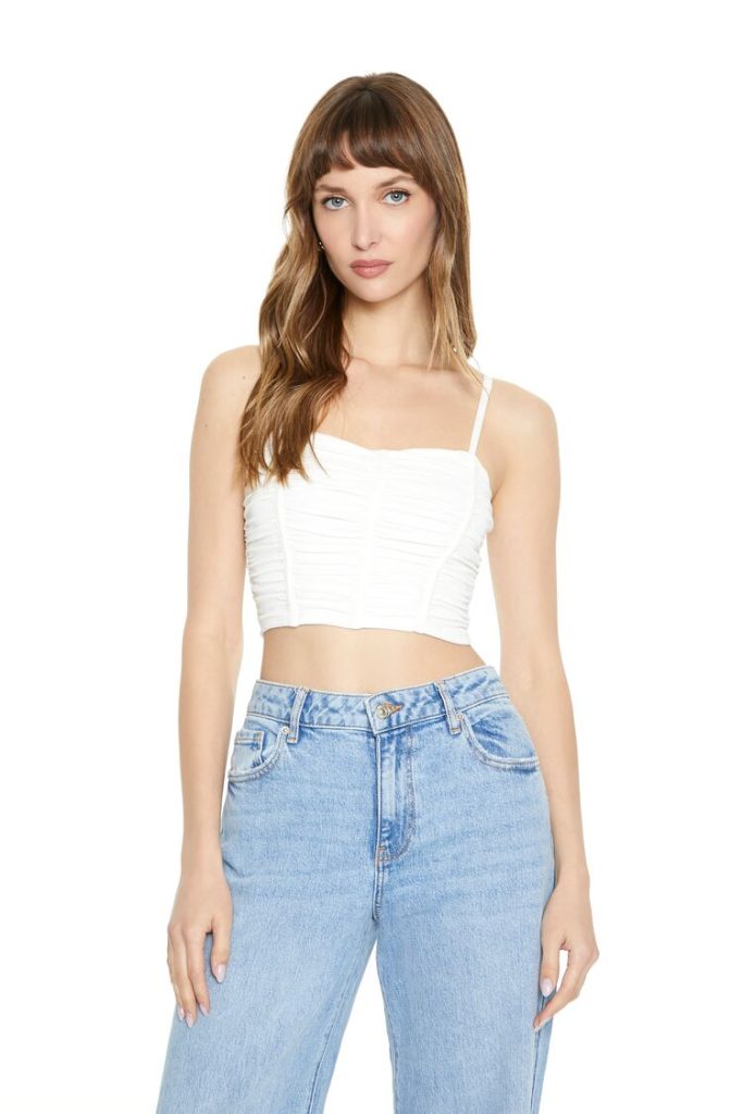 Ruched Cropped Cami