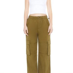 Toggle Drawstring Cargo Joggers