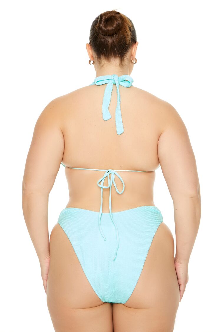 Plus Size Seamless High-Leg Bikini Bottoms - Image 3
