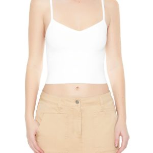 Sweater-Knit Cropped Cami