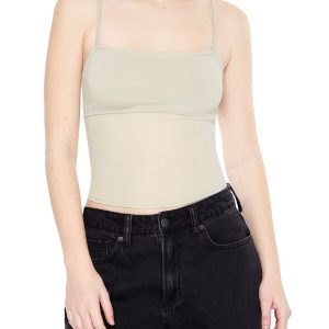Sheer Ponte Knit Cami