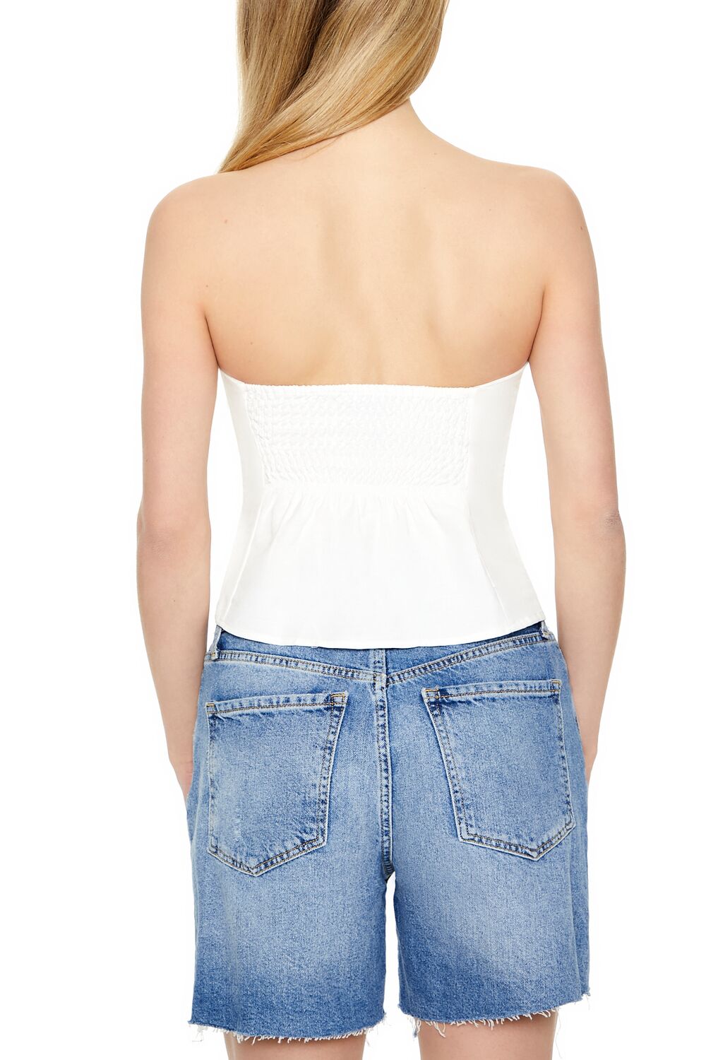 Cropped Flare Tube Top - Image 3