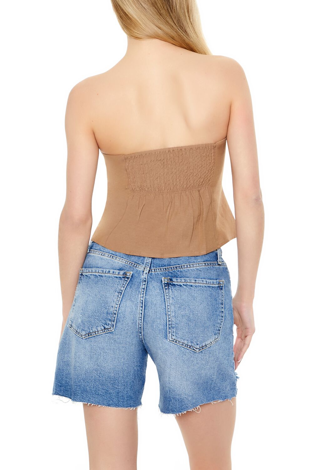 Cropped Flare Tube Top - Image 8