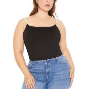 Plus Size Faux Pearl Cami