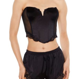 Lingerie Corset Tube Crop Top