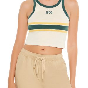 1970 Graphic Cropped Tank Top