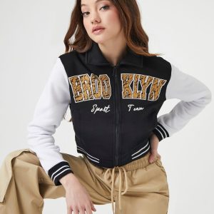 Brooklyn Zip-Up Bomber Jacket