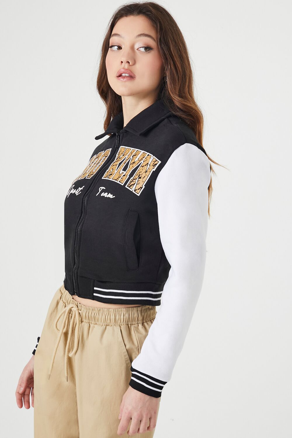Brooklyn Zip-Up Bomber Jacket - Image 3