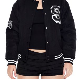 Varsity Letterman Bomber Jacket