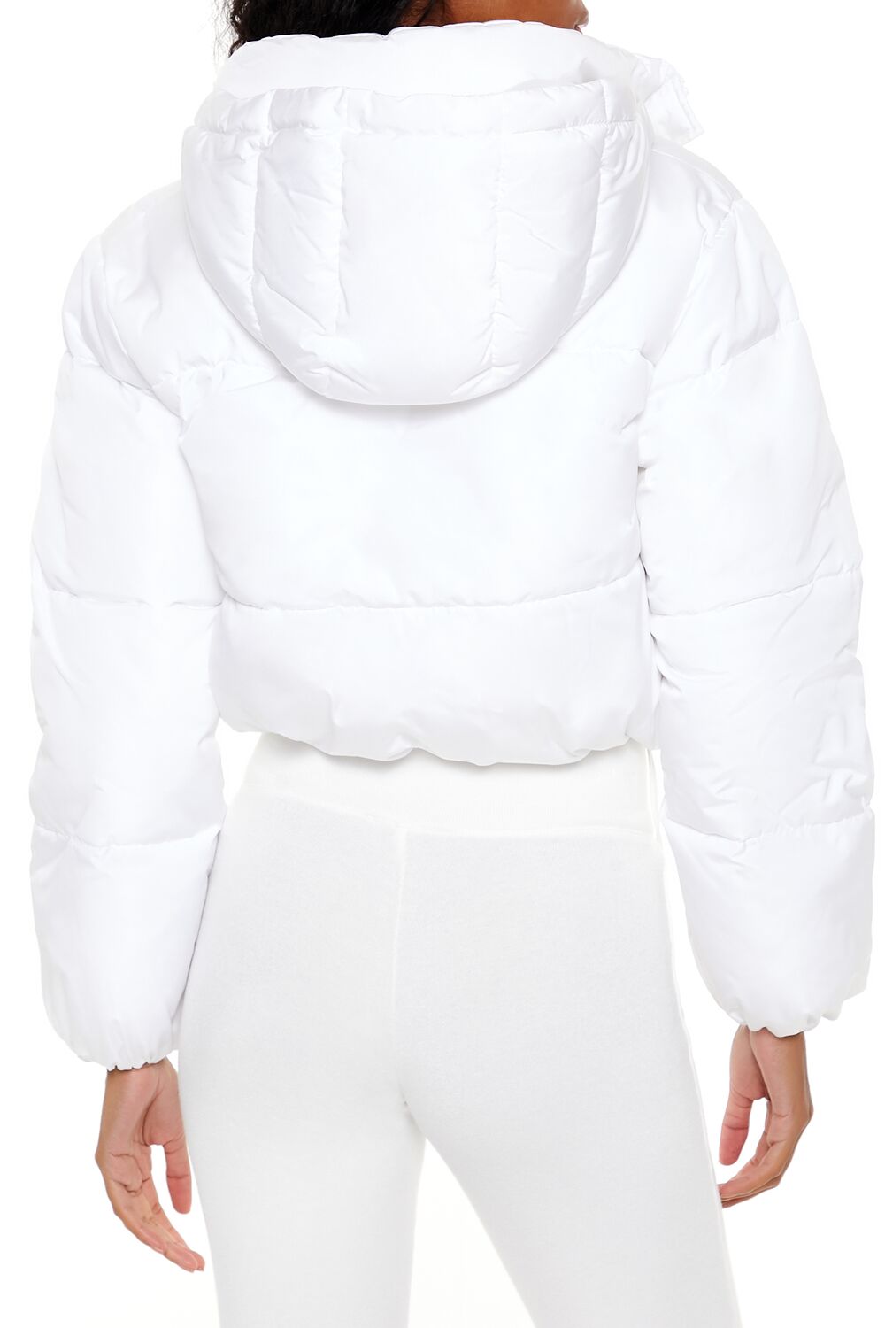 Hooded Cropped Puffer Jacket - Image 15