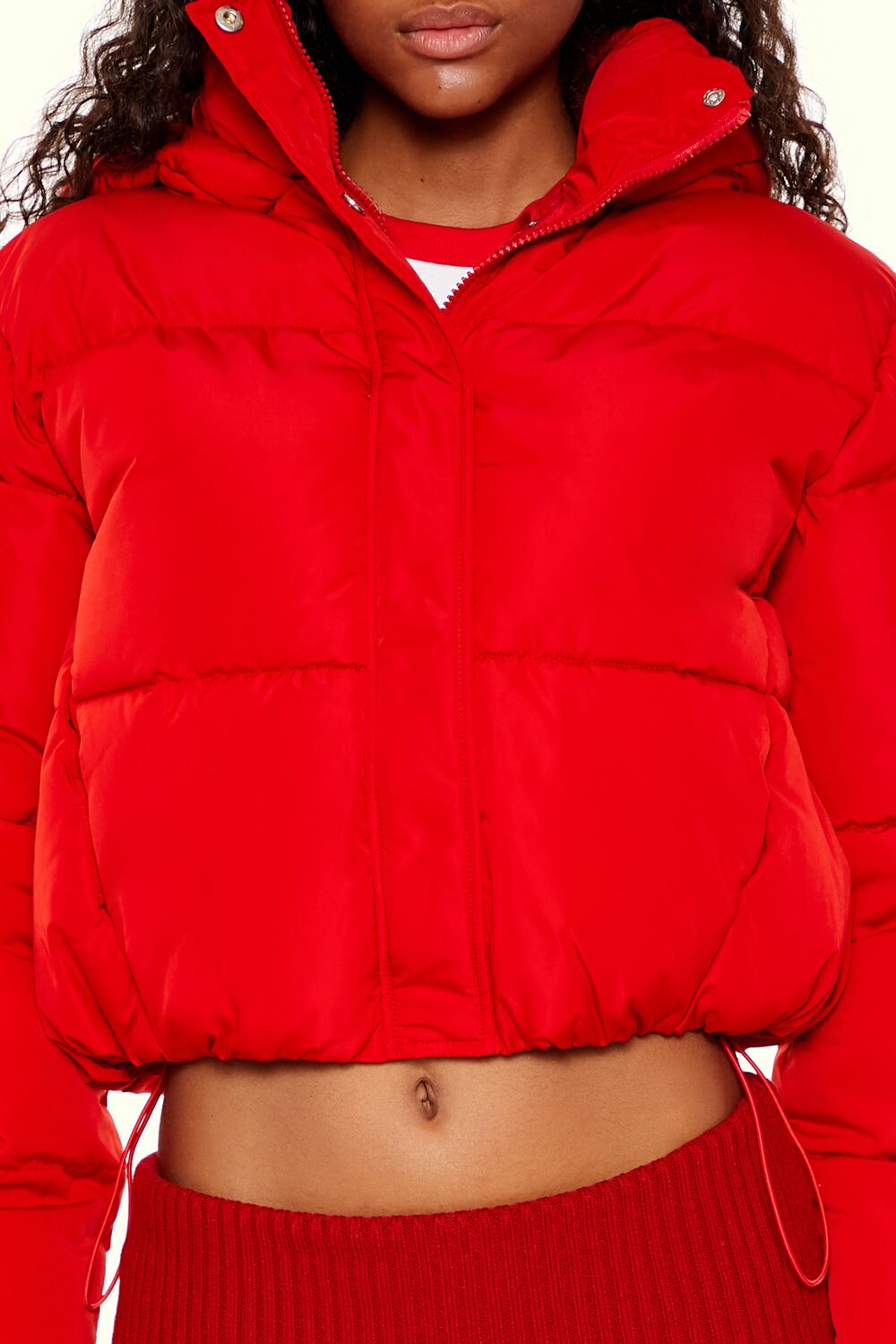 Hooded Cropped Puffer Jacket - Image 24