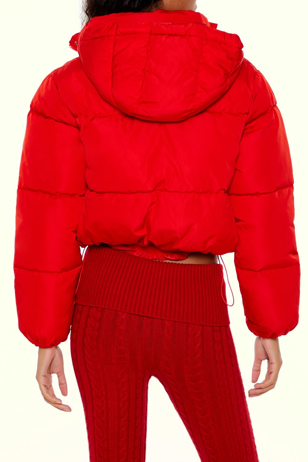 Hooded Cropped Puffer Jacket - Image 26