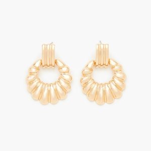 Etched Hoop Earrings